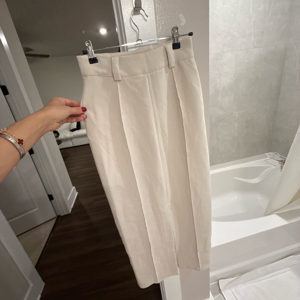 DISSH Cream A-Line Skirt